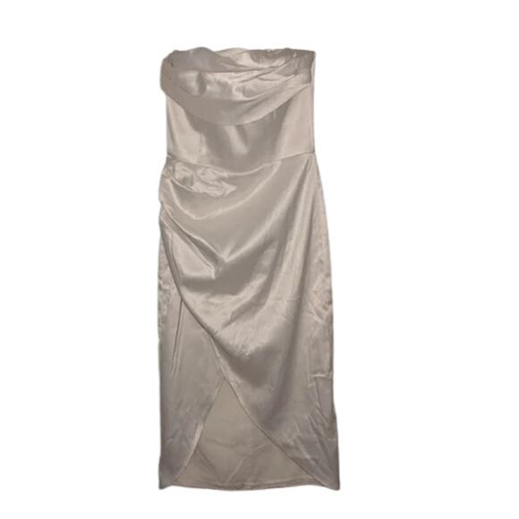 Michael Costello x REVOLVE Sara Midi Dress in White EUC Size Small - Picture 4 of 4